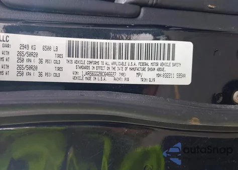 2011 Jeep Grand Cherokee Overland from USA, damaged, VIN 1J4RS6GG2BC646627